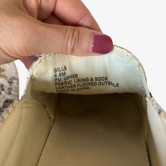 Steve Madden Gills Snakeskin Print Platform Slip-On Sneakers Size 6.5M - Picture 7 of 9